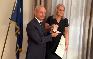 Jasmina Ovčina of CISP is a Knight of the Order of the Star of Italy